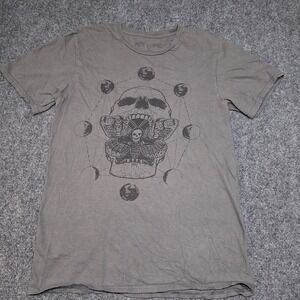 Hot Topic Witchcraft Skull Butterfly Moth Moons Celestial T-Shirt adult Small